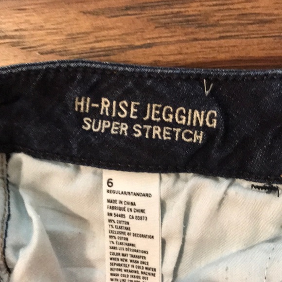American Eagle Hi-Rise Super Stretch Jegging SZ 6 - Picture 7 of 7